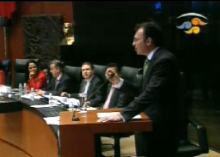 Comparecencia del titular de la SHCP en el Senado.