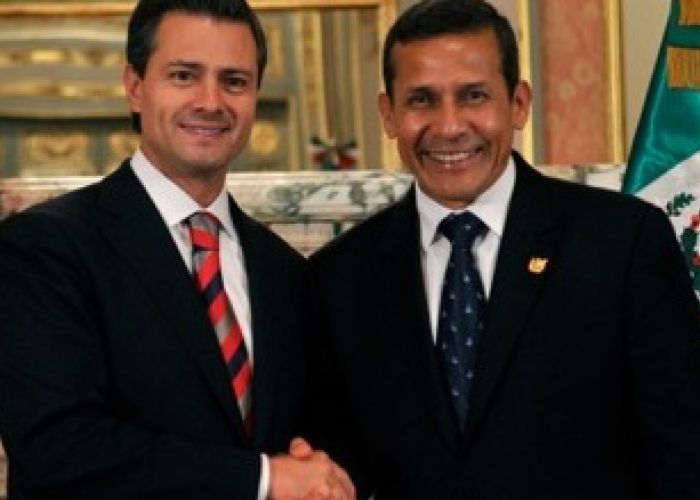 México y Perú son integrantes de la Alianza del Pacífico junto con Chile y Colombia.
