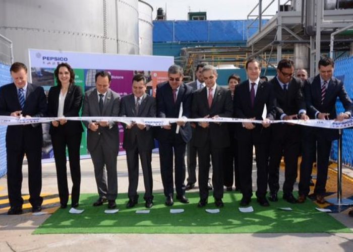 La planta de tratamiento recién inaugurada es el primero de 10 proyectos en los que Pepsi estima invertir 748 millones de pesos.