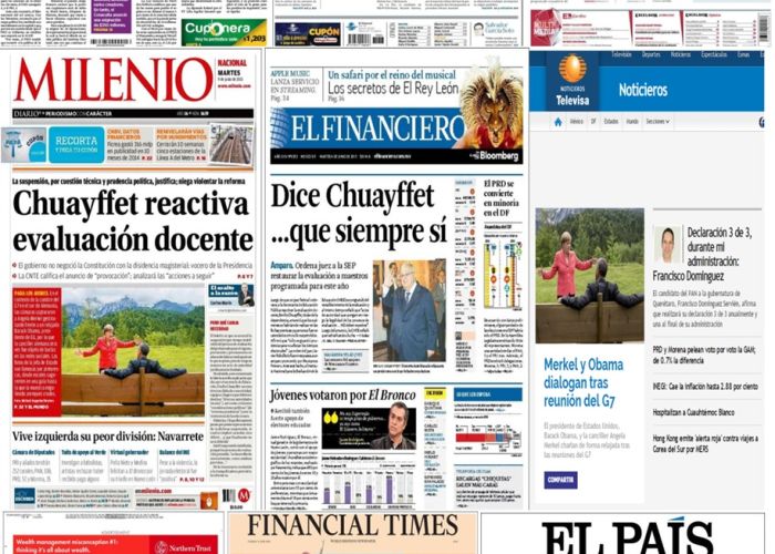 Las principales portadas en la prensa nacional e internacional del 9 de junio.