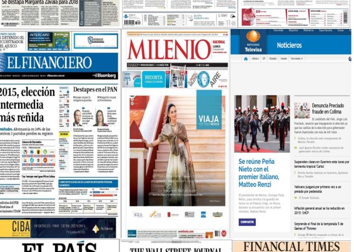 Los principales titulares en la prensa de México y el mundo del 15 de junio.