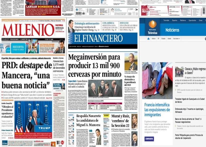 Los principales titulares en la prensa nacional e internacional del 17 de junio.