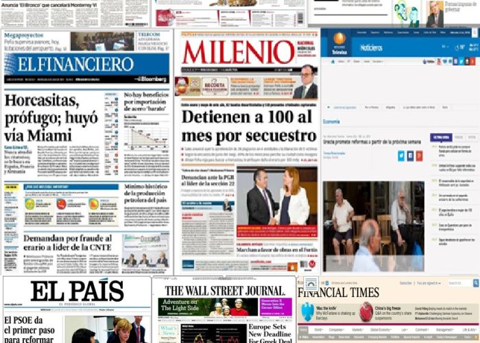 Los titulares de la prensa el día de hoy