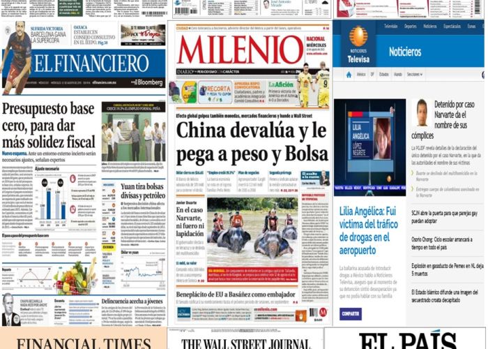 Las principales portadas en la prensa nacional e internacional del 12 de agosto.