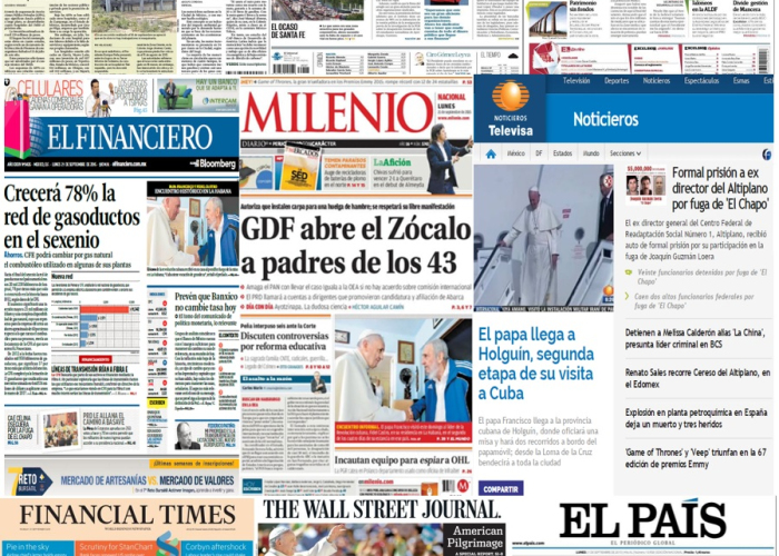 Las principales portadas en la prensa nacional e internacional del 21 de septiembre.