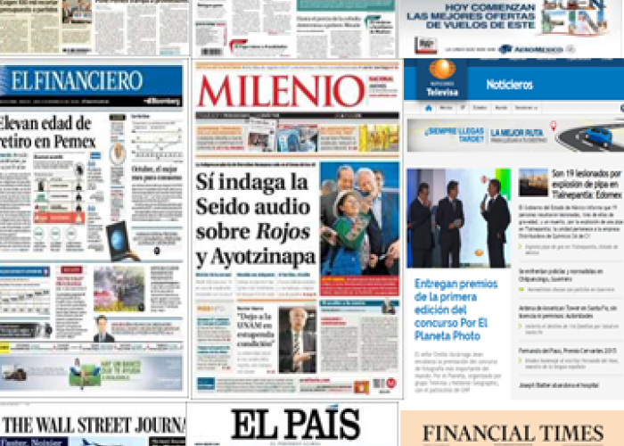 Las principales portadas en la prensa de México y el mundo del 12 de noviembre.