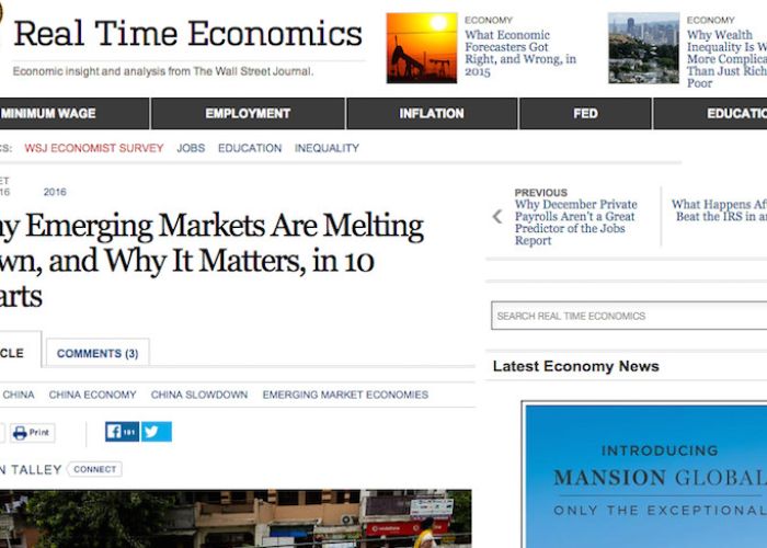 Con 10 argumentos los analistas del WSJ advierten sobre una crisis en las economías emergentes con efectos globales