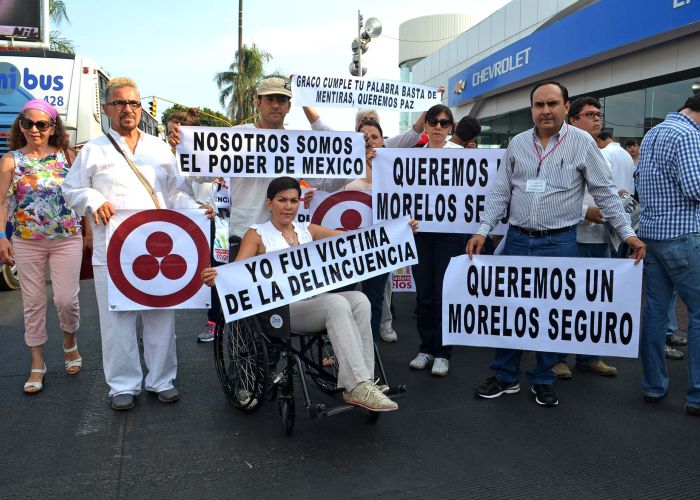 9 de cada 10 habitantes de Morelos piensa que su estado es inseguro, frente a 7 de cada 10 de la media nacional, según la Encuesta Nacional de Victimización y Percepción sobre Seguridad Pública 2015