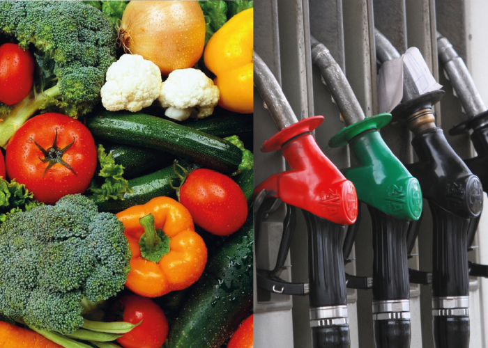 El costo de las frutas y verduras disminuyó 1.4% mensual en julio y los productos pecuarios 0.42% mensual