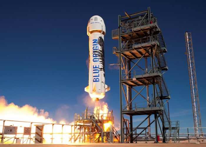 New Glenn es un gran avance para Blue Origin desde su anterior cohete, el New Shepard (imagen).