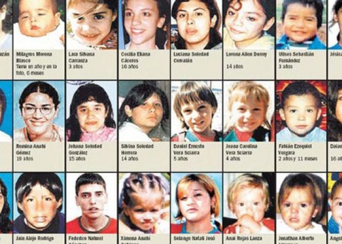  5,865  personas desaparecidas en el país, son menores de 17 años.