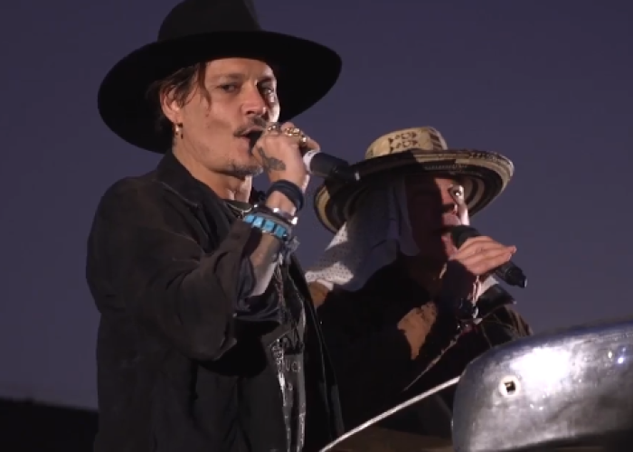 Depp en Cinemageddon / Captura de pantalla del Huffington Post