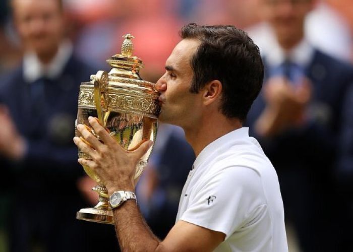Roger Federer ganó su octavo trofeo de Wimbledon sobre Marin Cilic