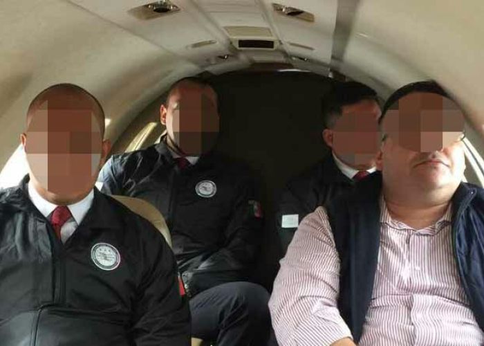 Duarte viajó en un avión del gobierno mexicano