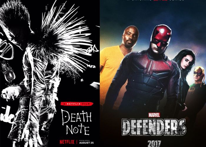 Entre los títulos más esperados están Death Note y The Defenders