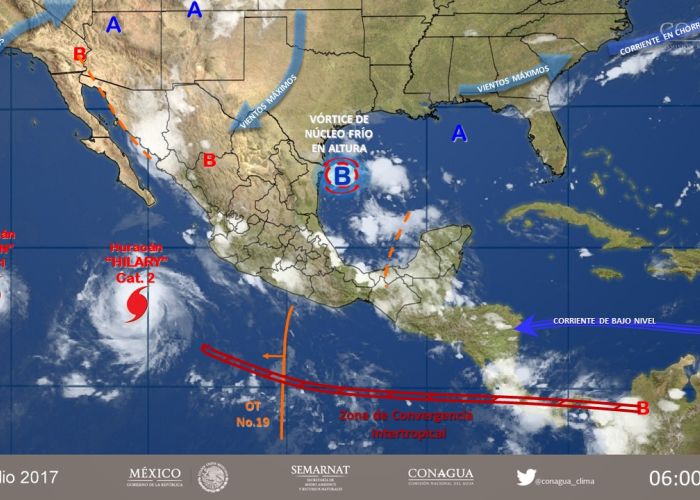 Se prevén lluvias en gran parte del país este miércoles