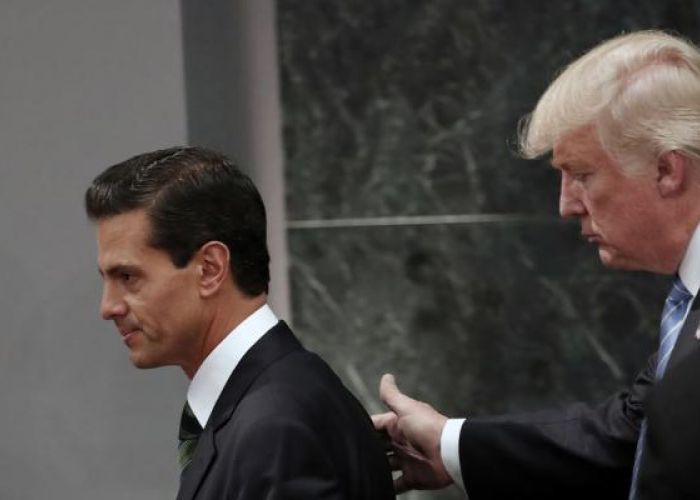 Trump insistió en que Peña no dijera que México no pagará el muro