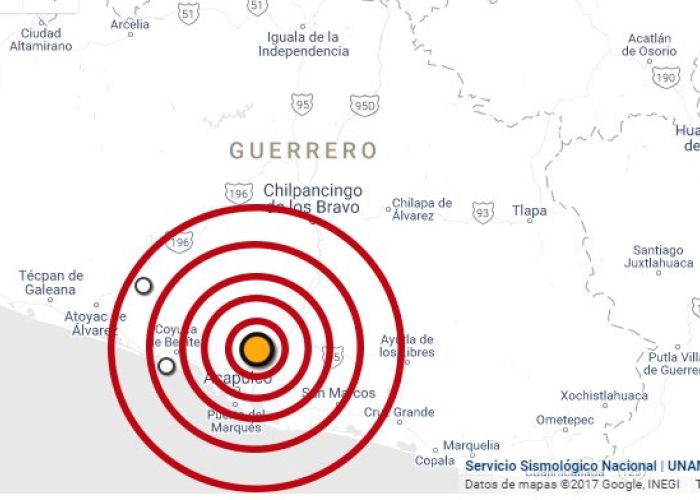 Temblor en Atoyac, Guerrero