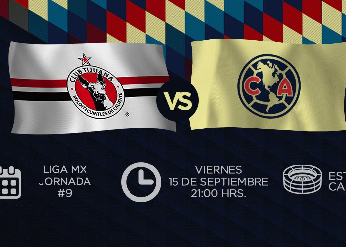 América y Xolos se enfrentan en el estadio Caliente