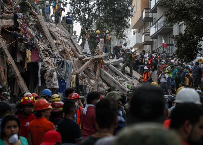 Al mediodía del miércoles se estimaba que la cifra de muertos en la CDMX era de 91.