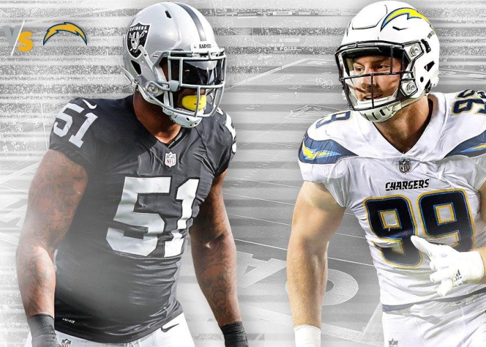 Chargers visita a Raiders en la Semana 6 de la NFL