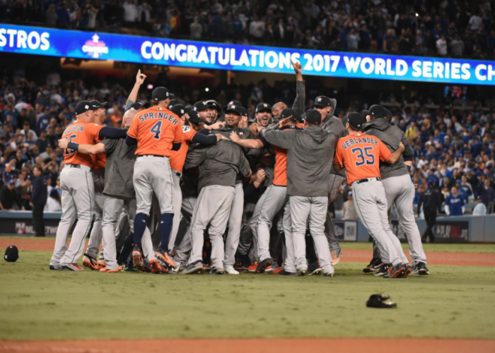Astros de Houston ganan la Serie Mundial 2017 de la MLB. Foto: Astros/TwitterLosAstros 