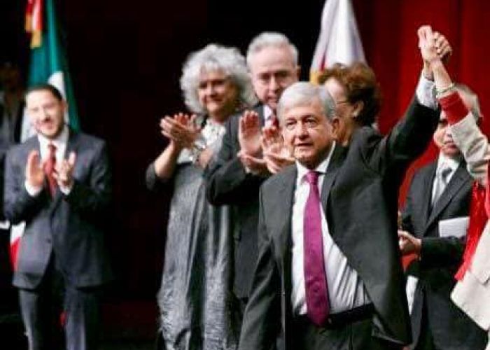 AMLO dijo durante la presentación del proyecto 2018-2024 que incrementará el número de empleos bien remunerados.