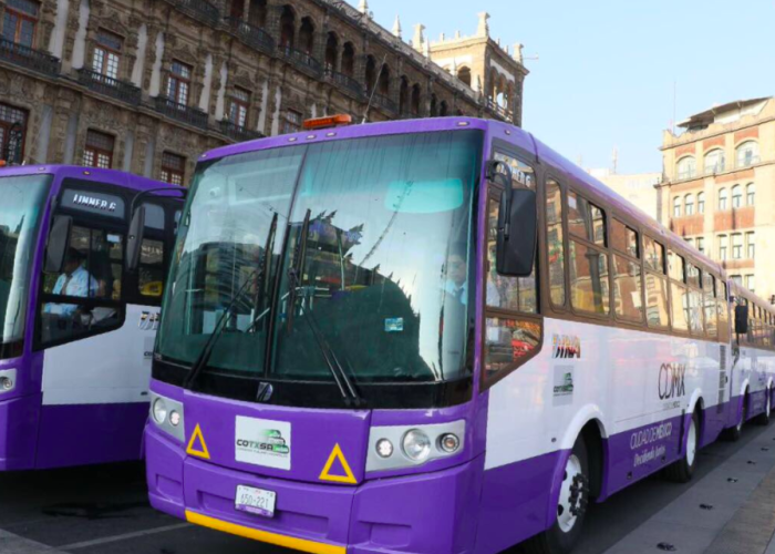 autobuses en corredor Izazaga-Tlalpan