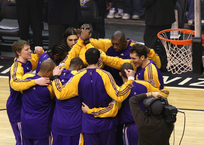 Los Ángeles Lakers. Foto: Lakers/Flickr