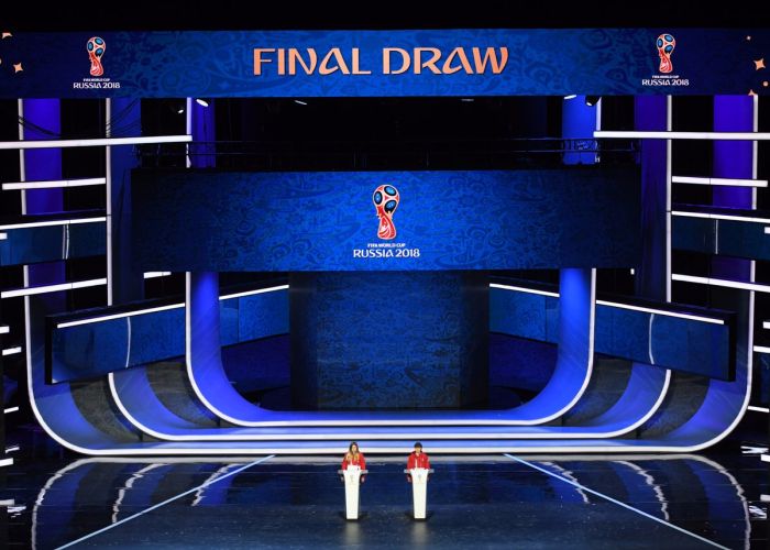 Sorteo del mundial Rusia 2018. Foto: Rusia 2018/Twitter @FIFAcom