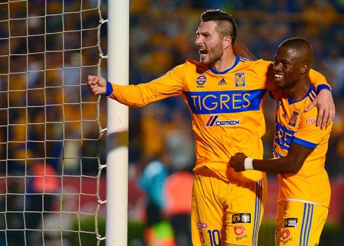 Tigres en la final. Foto: Gignac Andre-pierre y a Enner Valencia/Twitter @TigresOficial