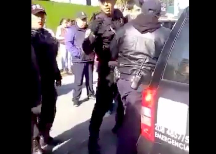 Policias Metepec agreden a periodistas