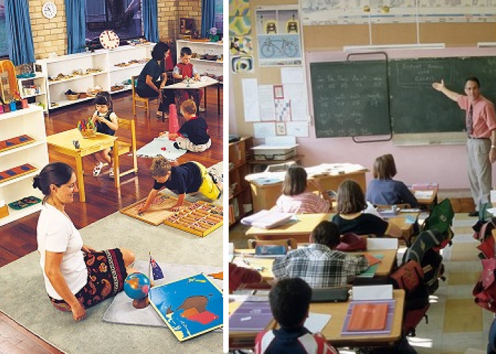 El método de educación Montessori esta basado en que los niños hagan uso de la razón para aprender y ser independientes.