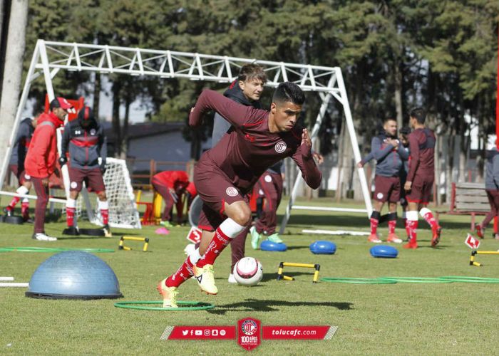 Entrenamiento de Toluca. Foto: Toluca/Twitter @TolucaFC