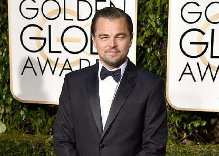 Leonardo di Caprio. Golden Globes. Foto: Instagram / earthlingsandy