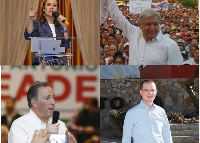 Margarita Zavala, López Obrador, Jose Antonio Meade y Ricardo Anaya, muy probablemente de alguno de ellos saldrá el próximo presidente del país.