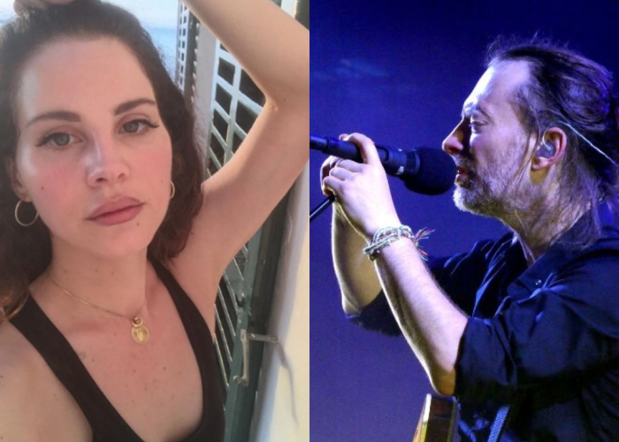 Lana del Rey y Tom Yorke. Fotos: Instagram / Wikicommons