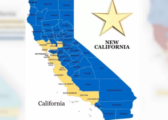 Nueva California (New California) declara su independencia del resto del estado