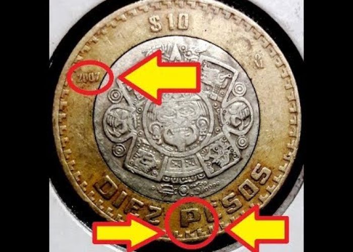 Tus monedas de 10 pesos pueden valer más de mil pesos. Foto: YouTube