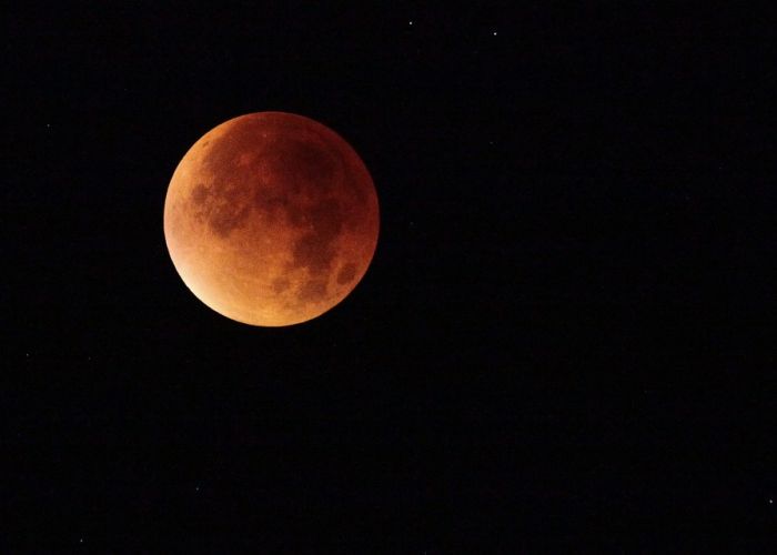 Eclipse de la superluna azul de sangre. Foto: Luna/Pixabay