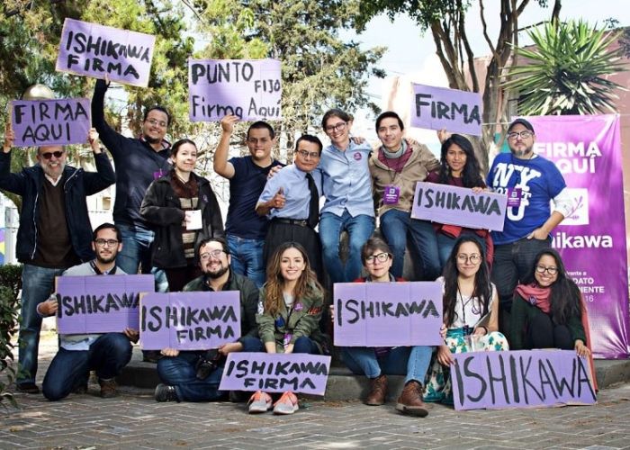 Armando Pliego Ishikawa, precandidato independiente al distrito 16 de Puebla en precampaña.