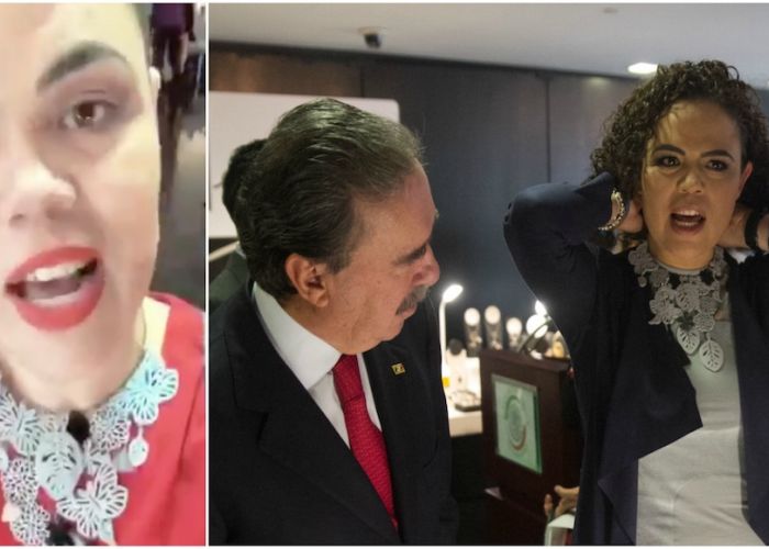 Ya no te lo quites. Yo te lo regalo”, le dijo el priista a Gómez del Campo cuando la senadora se puso el collar.