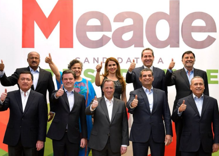 Meade, compone su equipo de campaña por líderes priístas como Chong, Paredes y Beltrones. Foto: Twitter