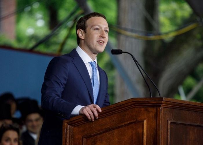 Mark Zuckerberg, dueño de Facebook en conferencia.