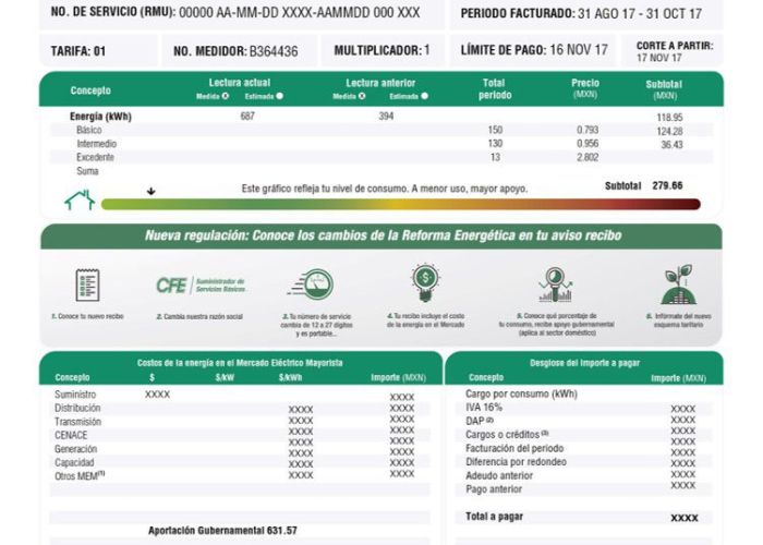 'CFE contigo', donde se podrá consultar el consumo de energía eléctrica y realización de pago de manera remota.