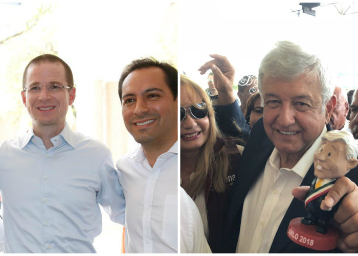 Ricardo Anaya-AMLO/Fuente: Twitter @RicardoAnayaC y @lopezobrador_