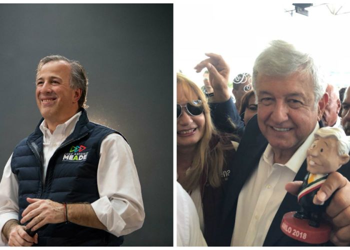Andrés Manuel López Obrador-José Antonio Meade/Fuente: Twitter @lopezobrador_ y @JoseAMeadeK