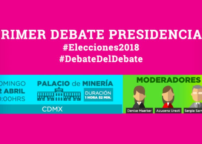 Foto: Debate Presidencial / Facebook: @INEMexico