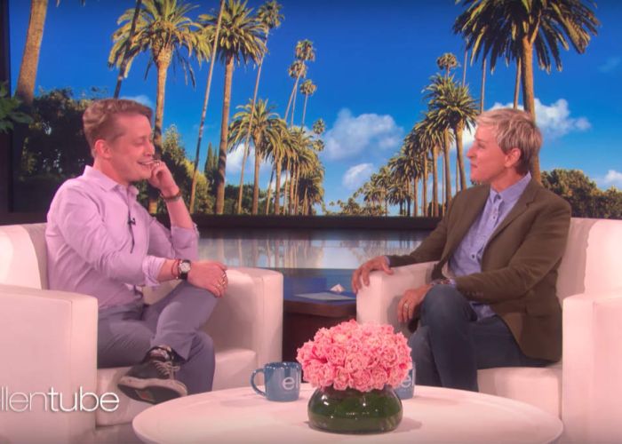 Foto: Macaulay Culkin y Ellen Degeneres / Captura de pantalla YouTube: TheEllenShow