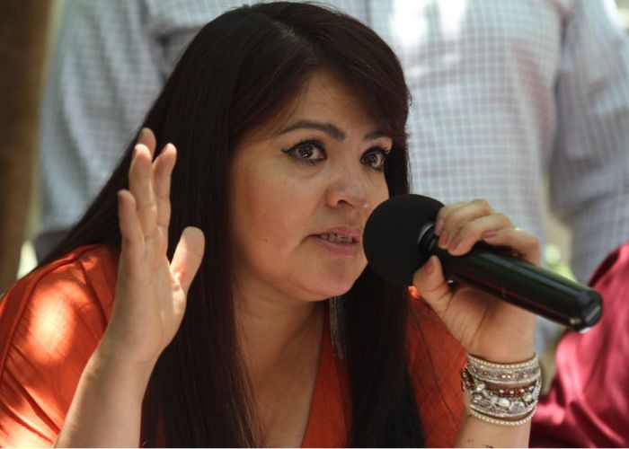 Nestora Salgado/Fuente: Twitter @nestora_salgado
